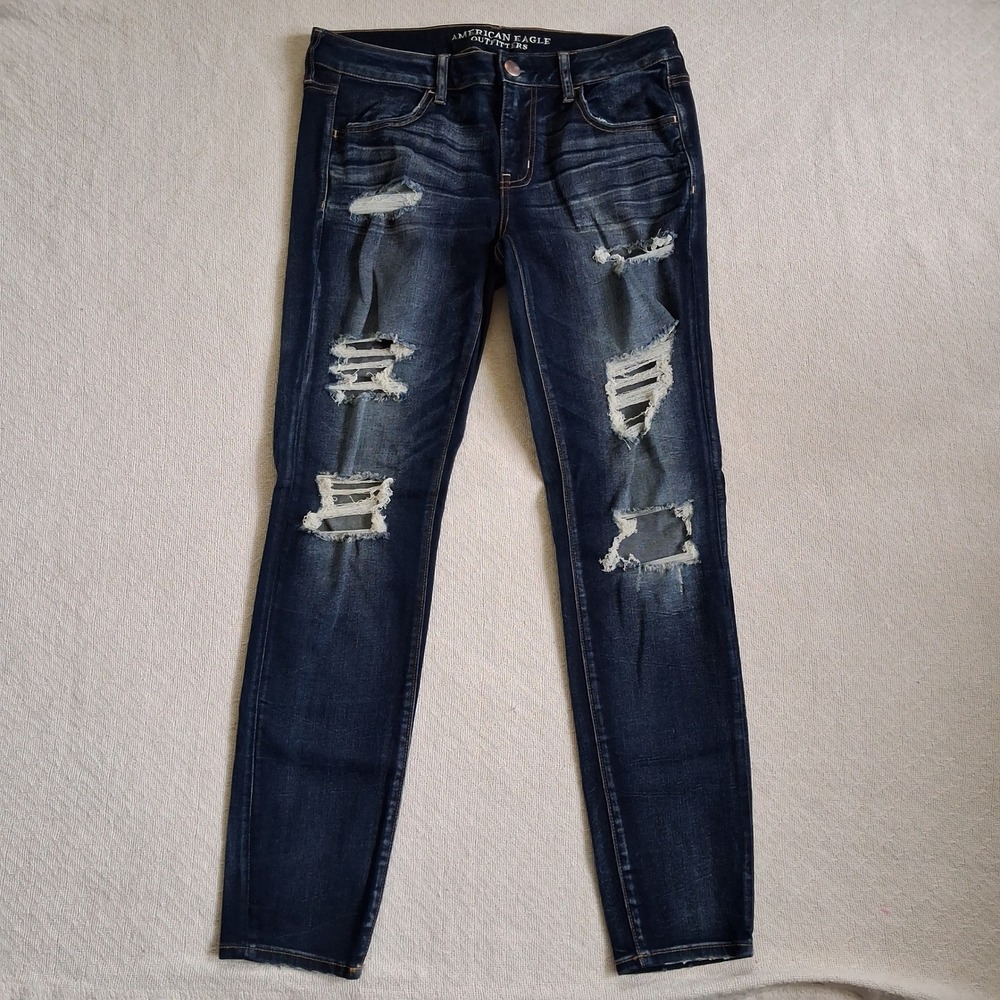 aeo super low jegging super stretch womens 12 american eagle